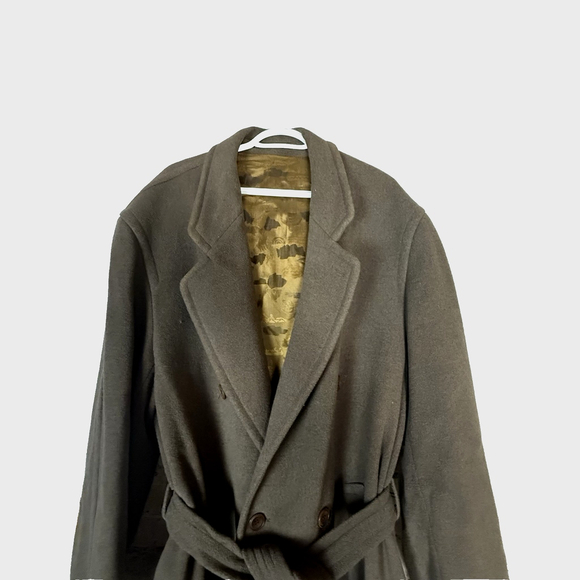 Vintage Steinbock Tyrol Wool Blend Classic Brown Overcoat - Picture 7 of 16